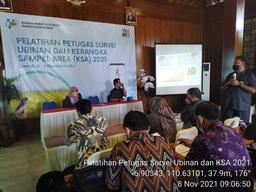 Pembukaan  Pelatihan Petugas Survei Ubinan dan KSA 2021