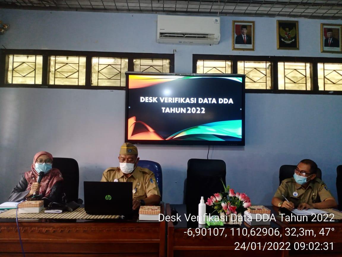 Desk Verifikasi Data DDA 2022