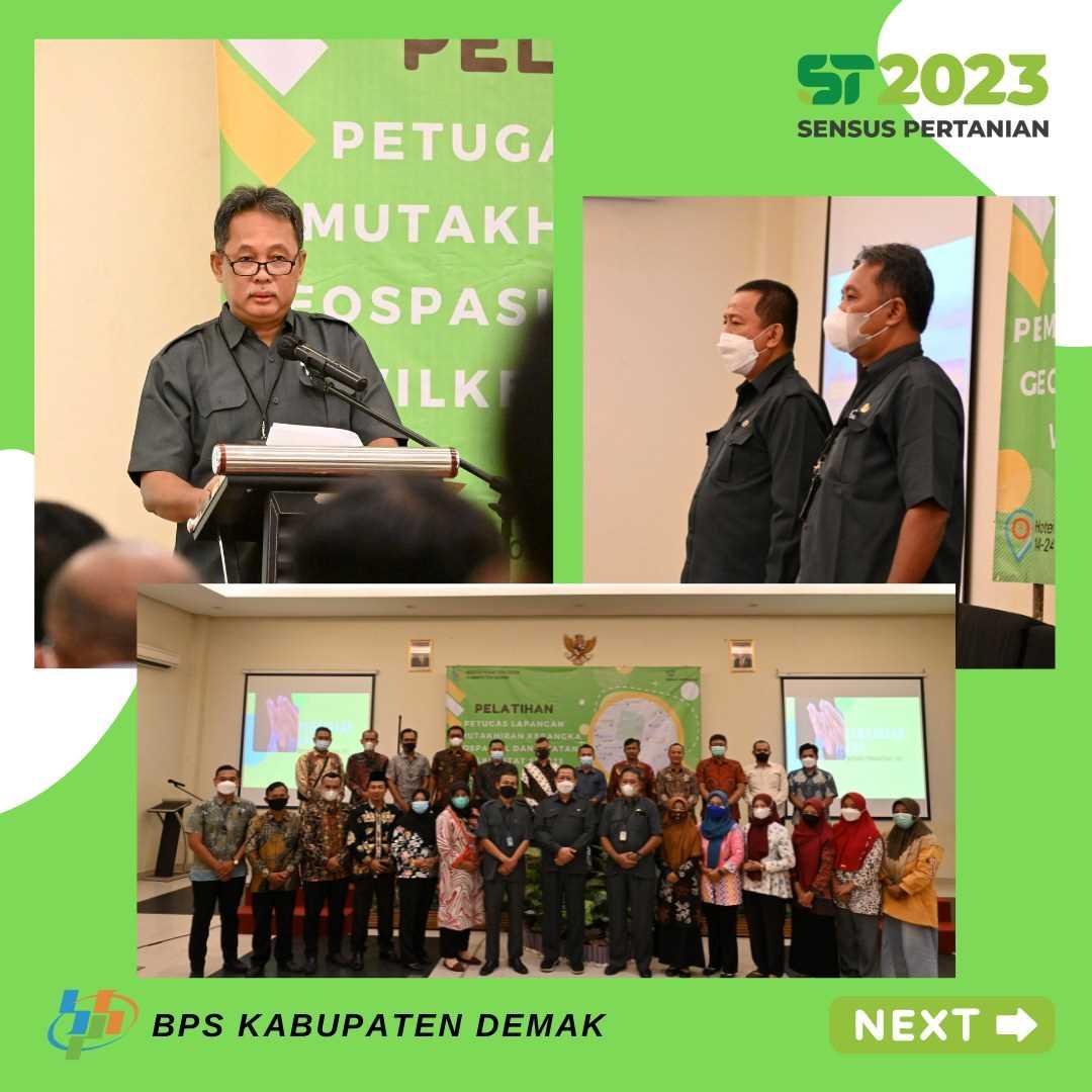 Pembukaan Pelatihan Petugas Lapangan Pemutakhiran Kerangka Geospasial dan Muatan Wilkerstat ST2023