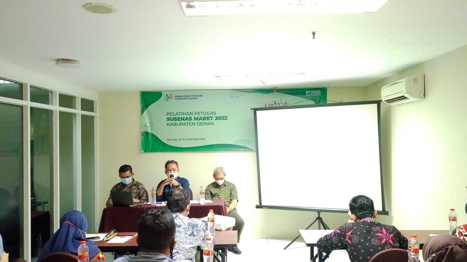 Pembukaan pelatihan SUSENAS Maret 2022 BPS Kabupaten Demak