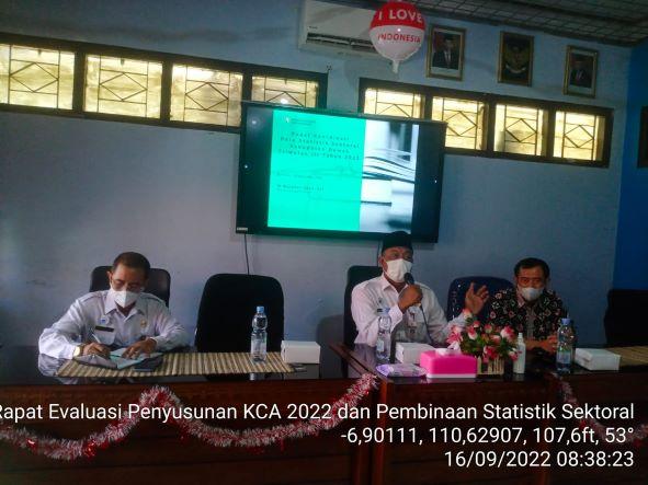 Rakor BPS Kab Demak dan Dinkominfo Kab Demak terkait Kecamatan Dalam Angka 2022