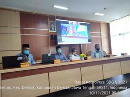 Rapat Koordinasi SDG's 2021 di Kabupaten Demak